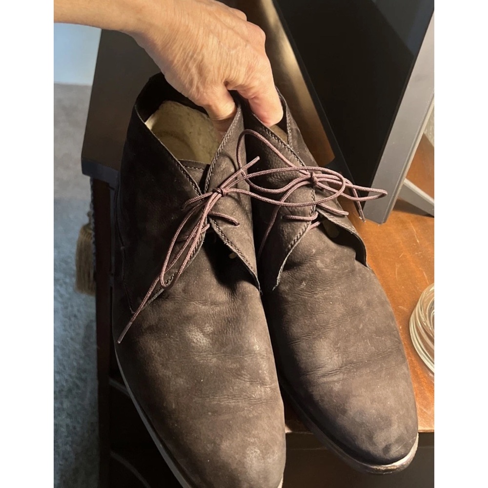 Berluti Lorenzo Mouton Chukka Boots Men's Size 43.5 US 10.5 Dark Brown